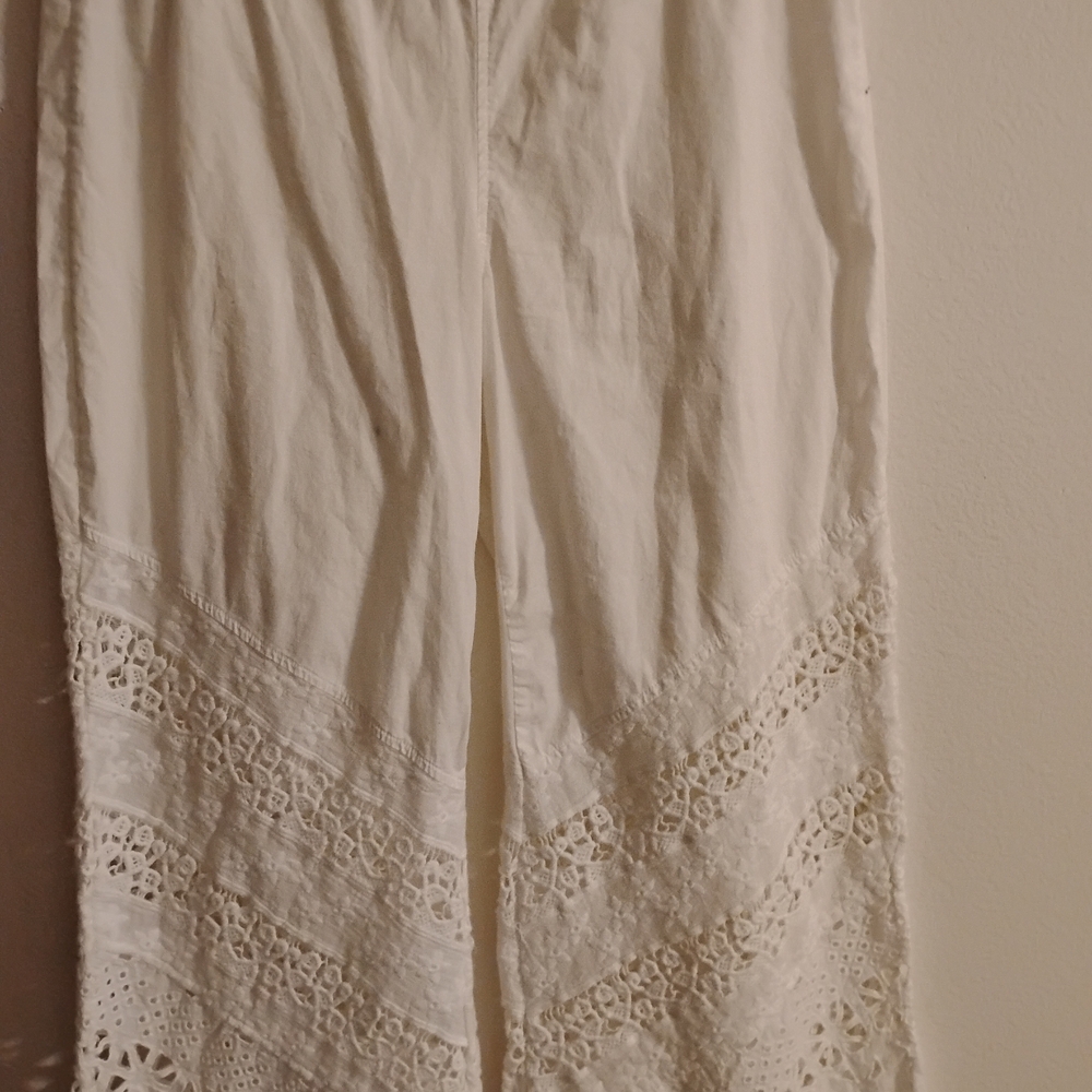 Elegant White Wide Leg Pants